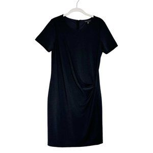 Banana Republic Short Sleeve Ruched Dress in Black - Sz S - NWT